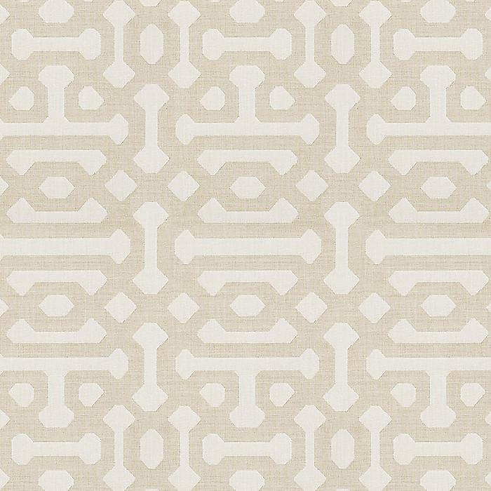 Boudoir Pillow in Sunbrella® Fretwork - Flax