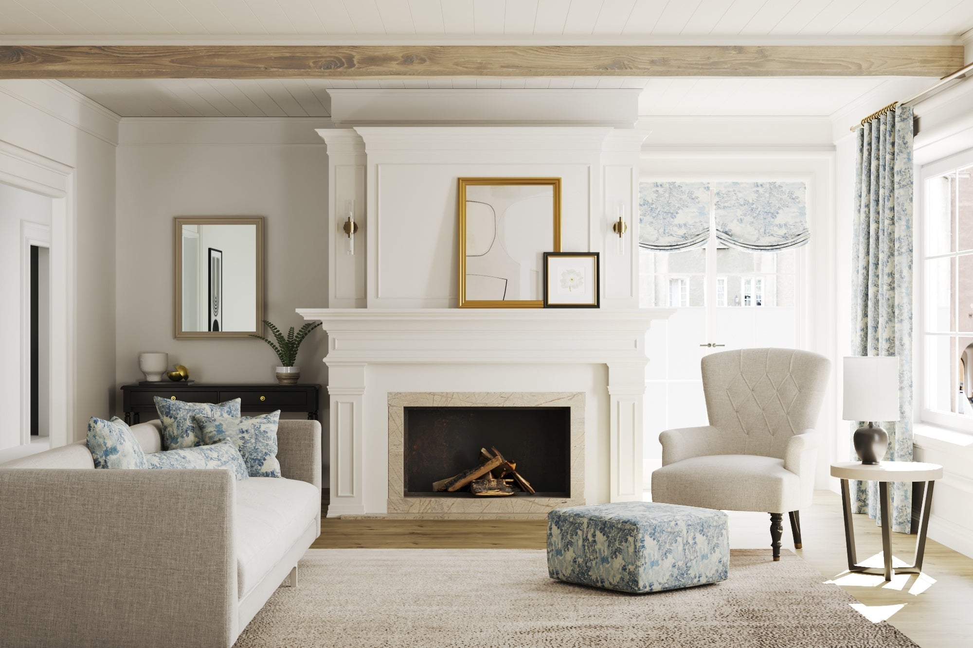 Country Toile - Sapphire