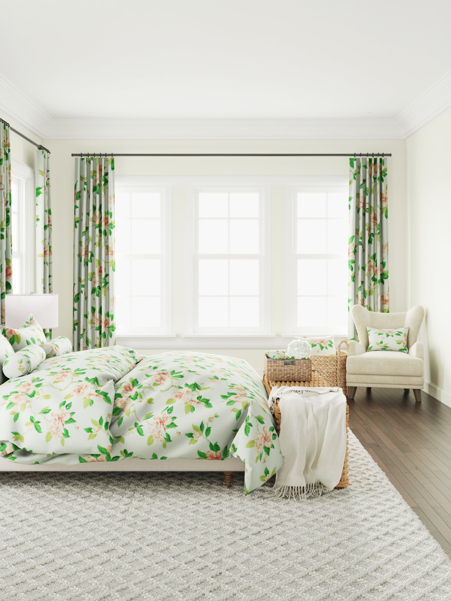 Grandma's Floral - Coral